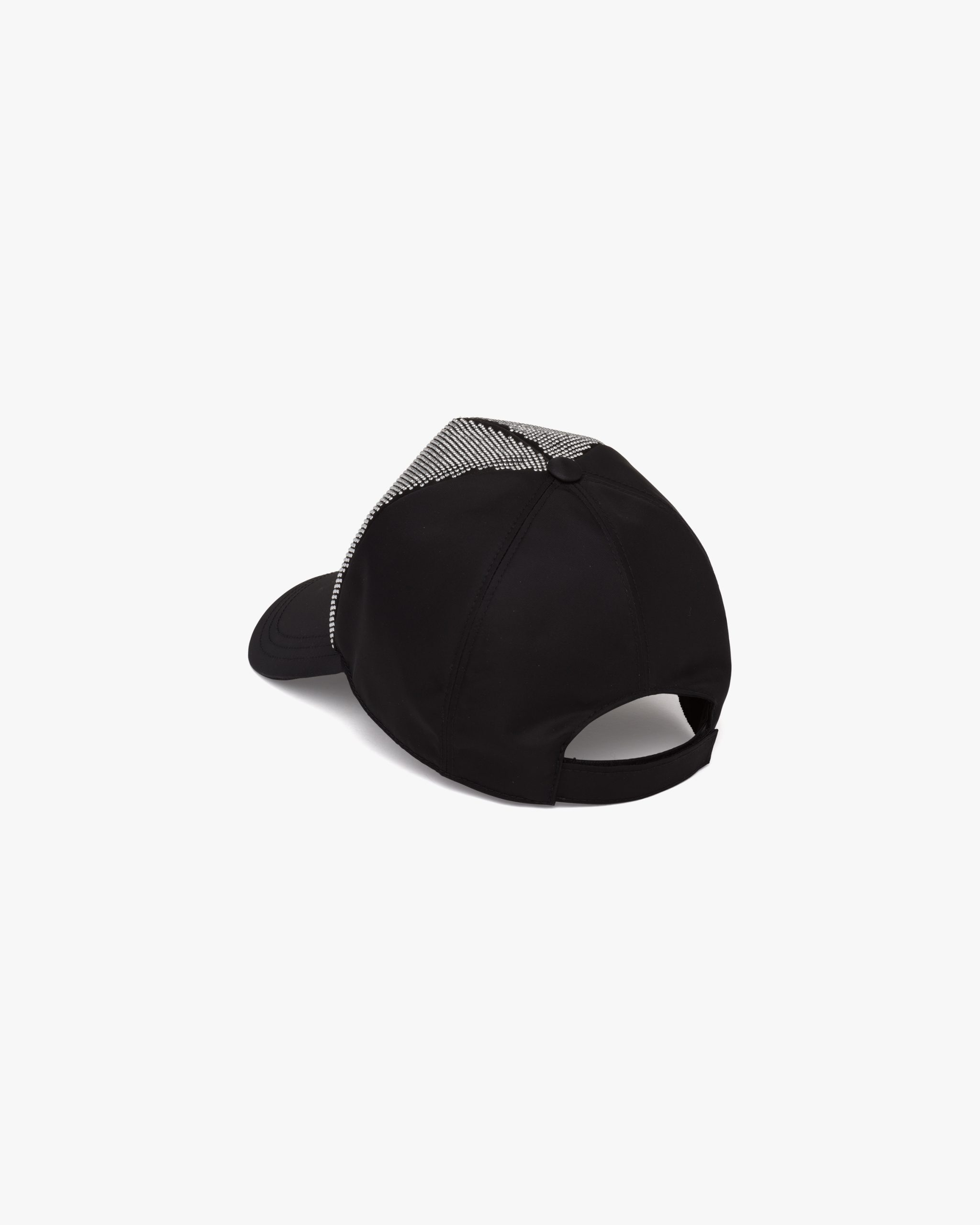 Black/steel Studded Re-Nylon baseball cap - Image 2