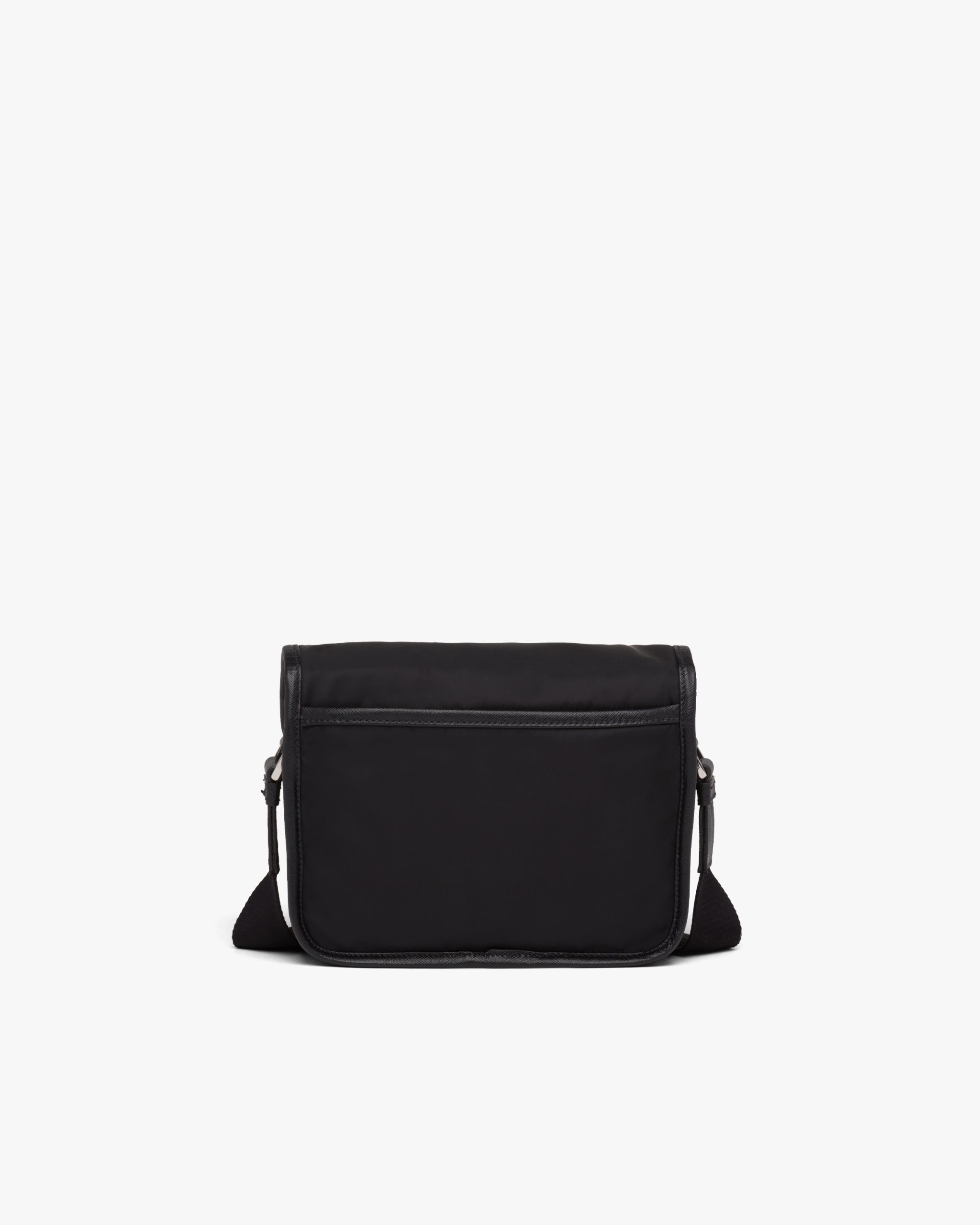 Black Re-Nylon and Saffiano leather shoulder bag - Image 4