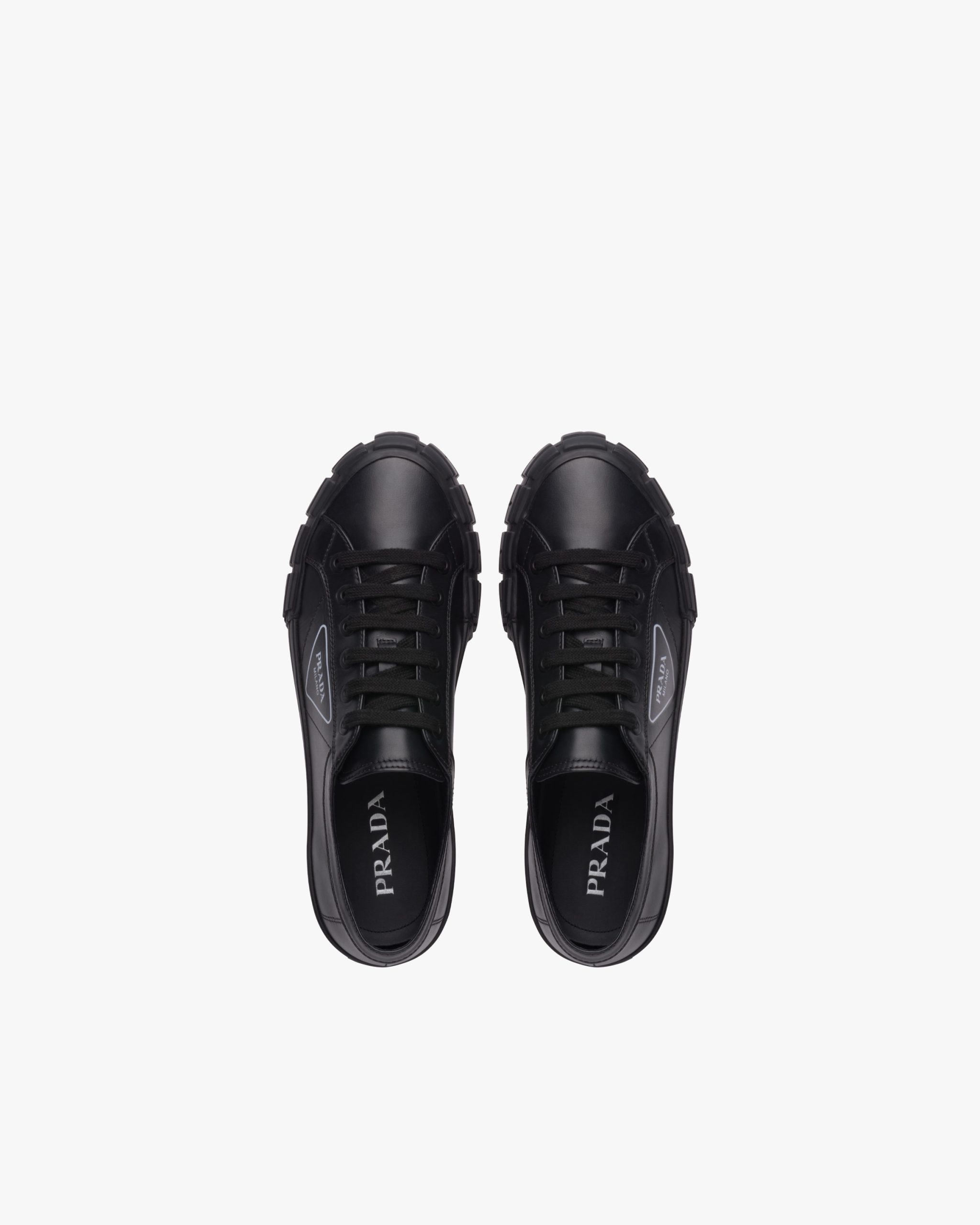 Black Cassetta Wheel Leather Sneakers - Image 4