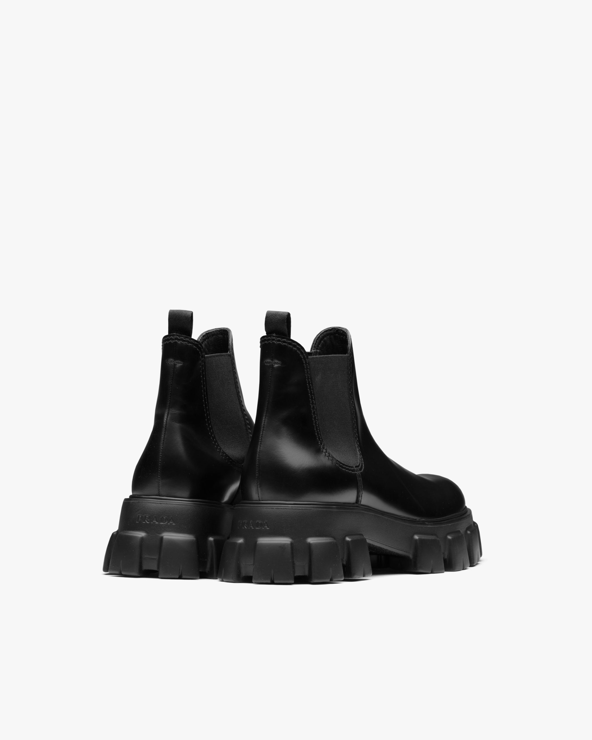 Black Monolith brushed leather Chelsea boots - Image 4