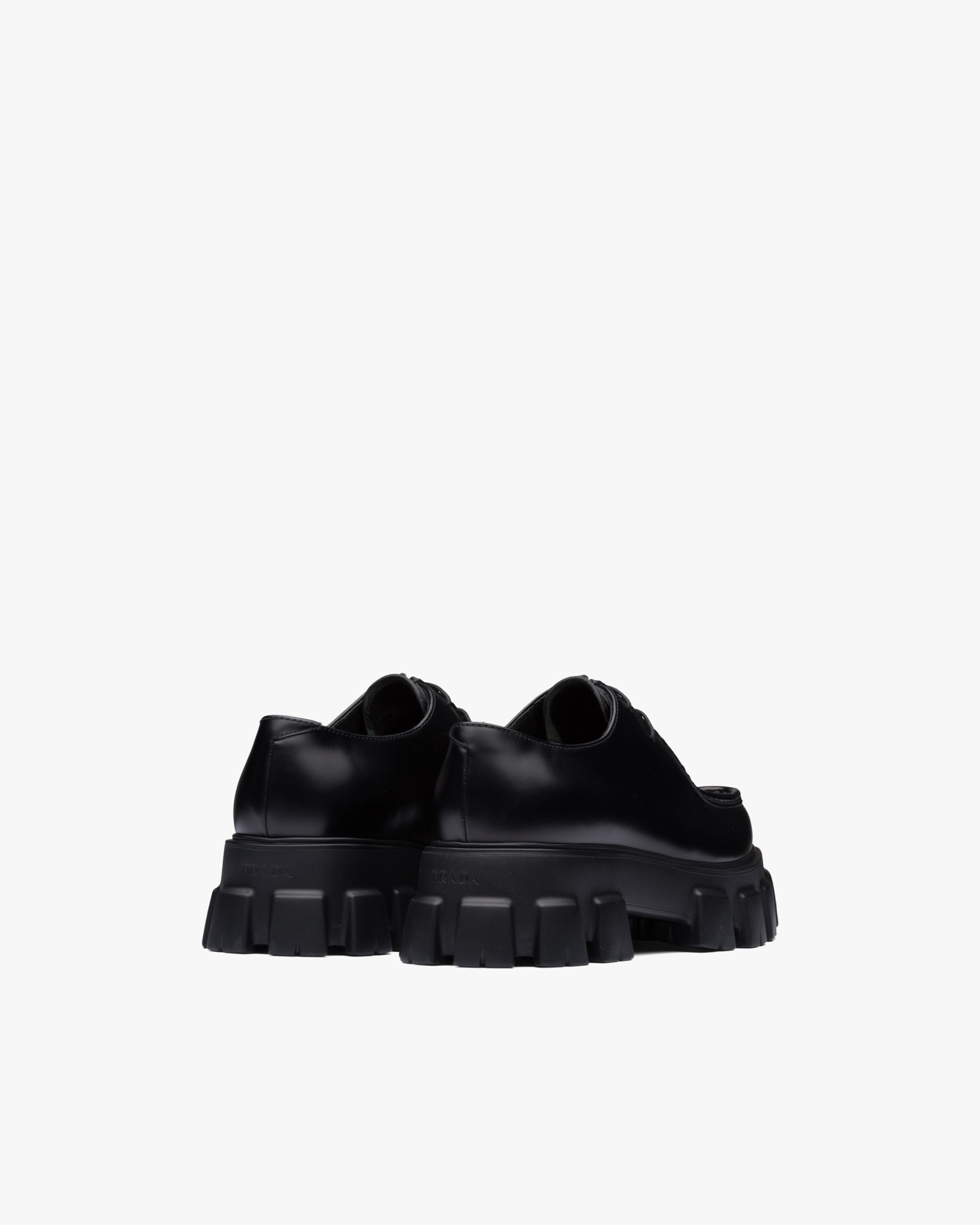 Black Monolith brushed leather lace-up shoes - Image 3