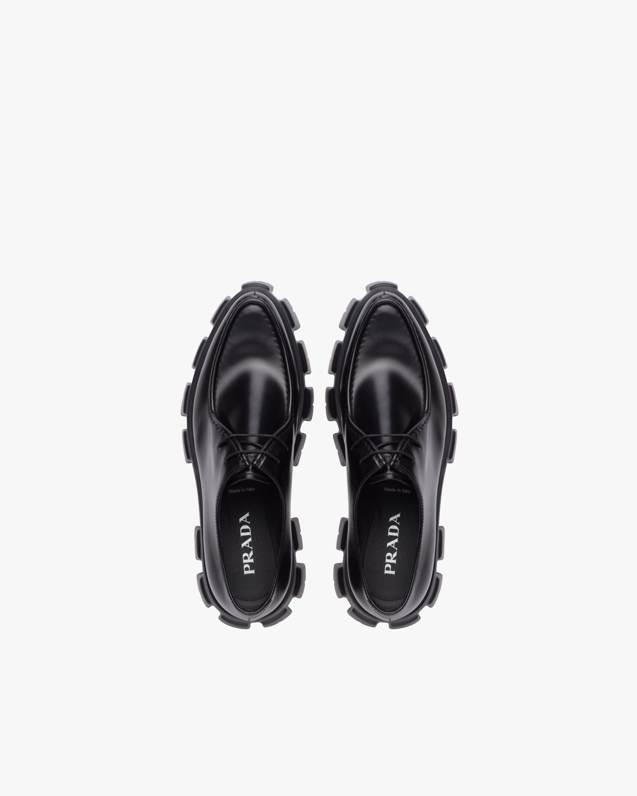 Black Monolith brushed leather lace-up shoes - Image 4