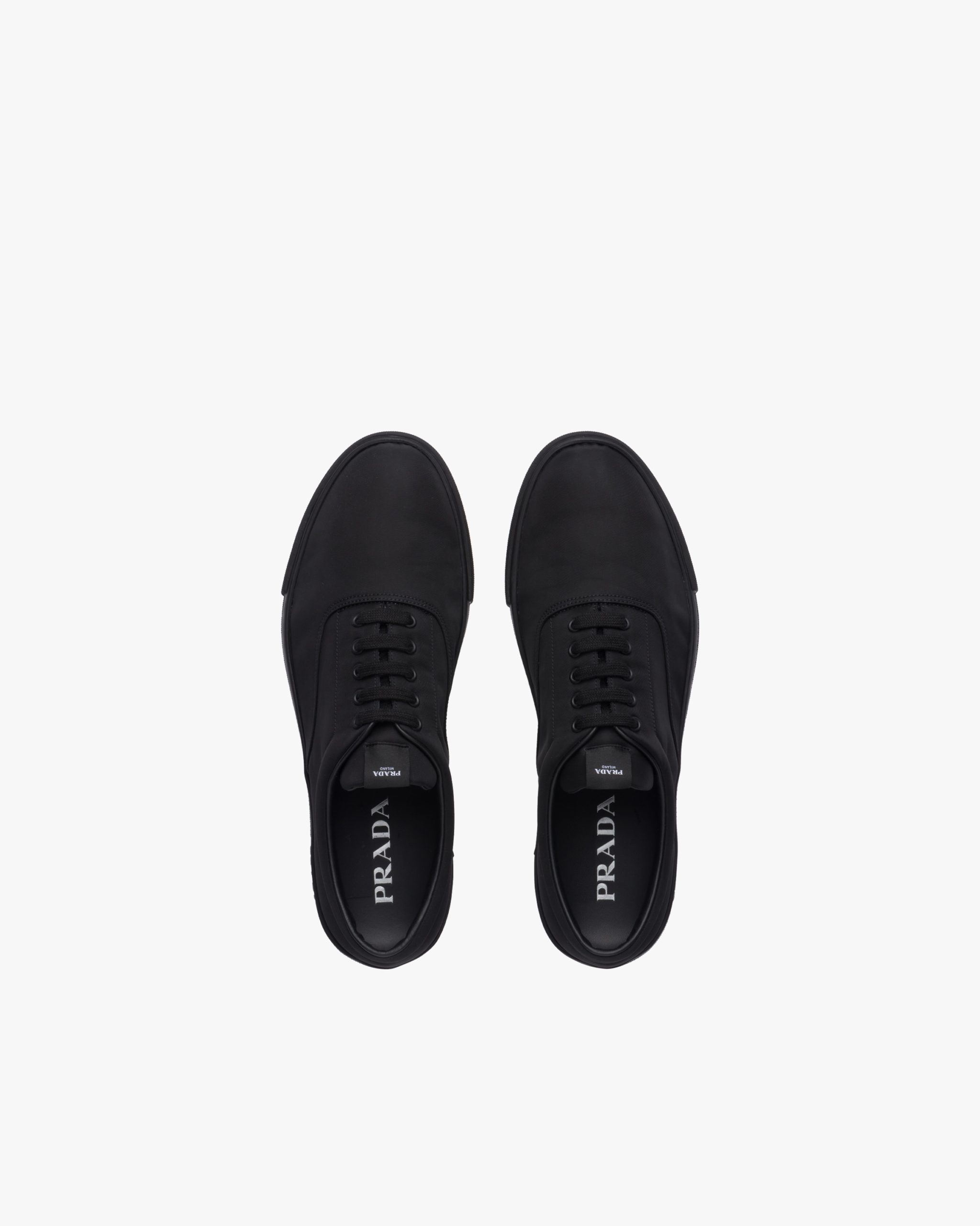 Black Nylon lace-up sneakers - Image 4