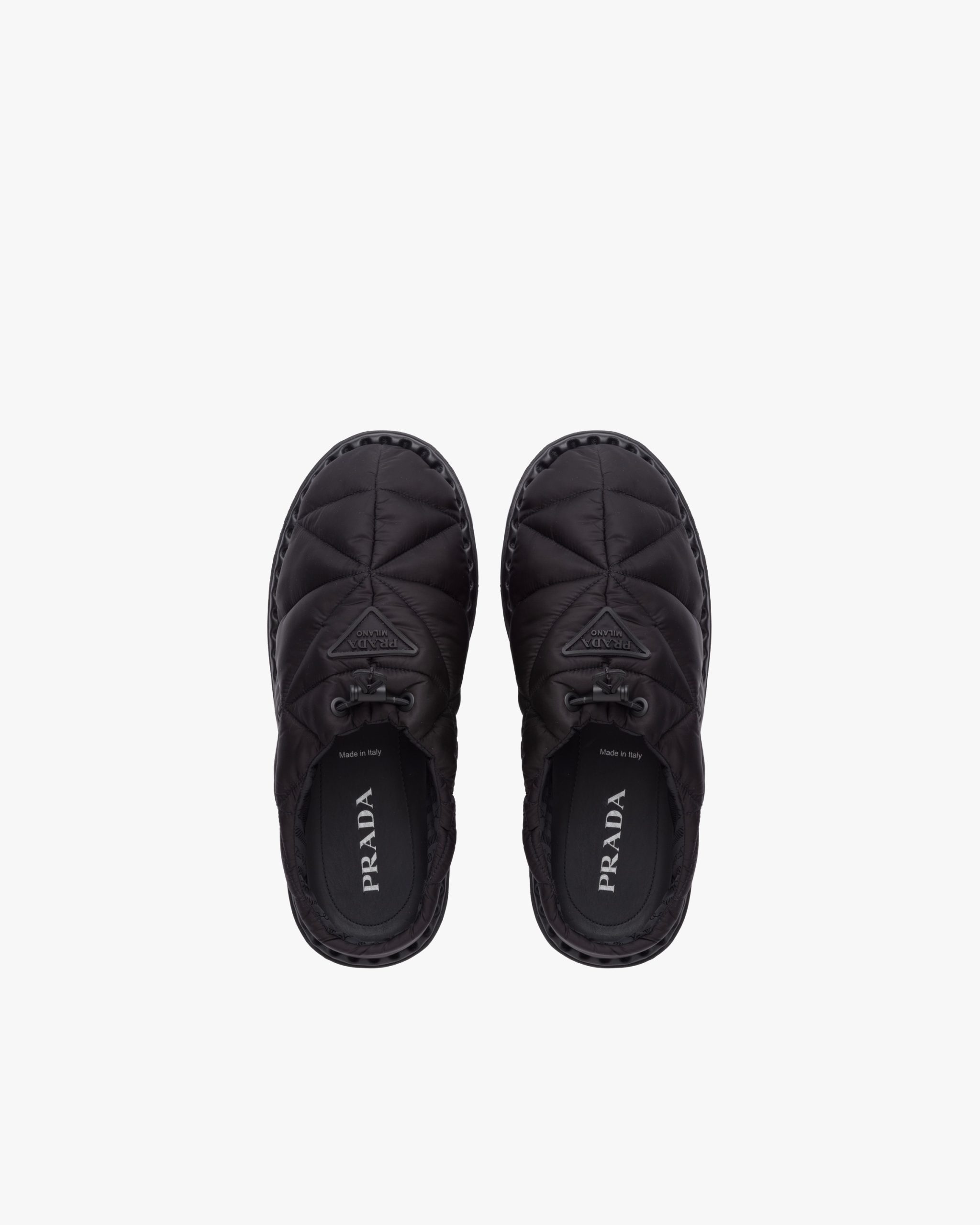 Black Quilted nylon sandals - Image 4