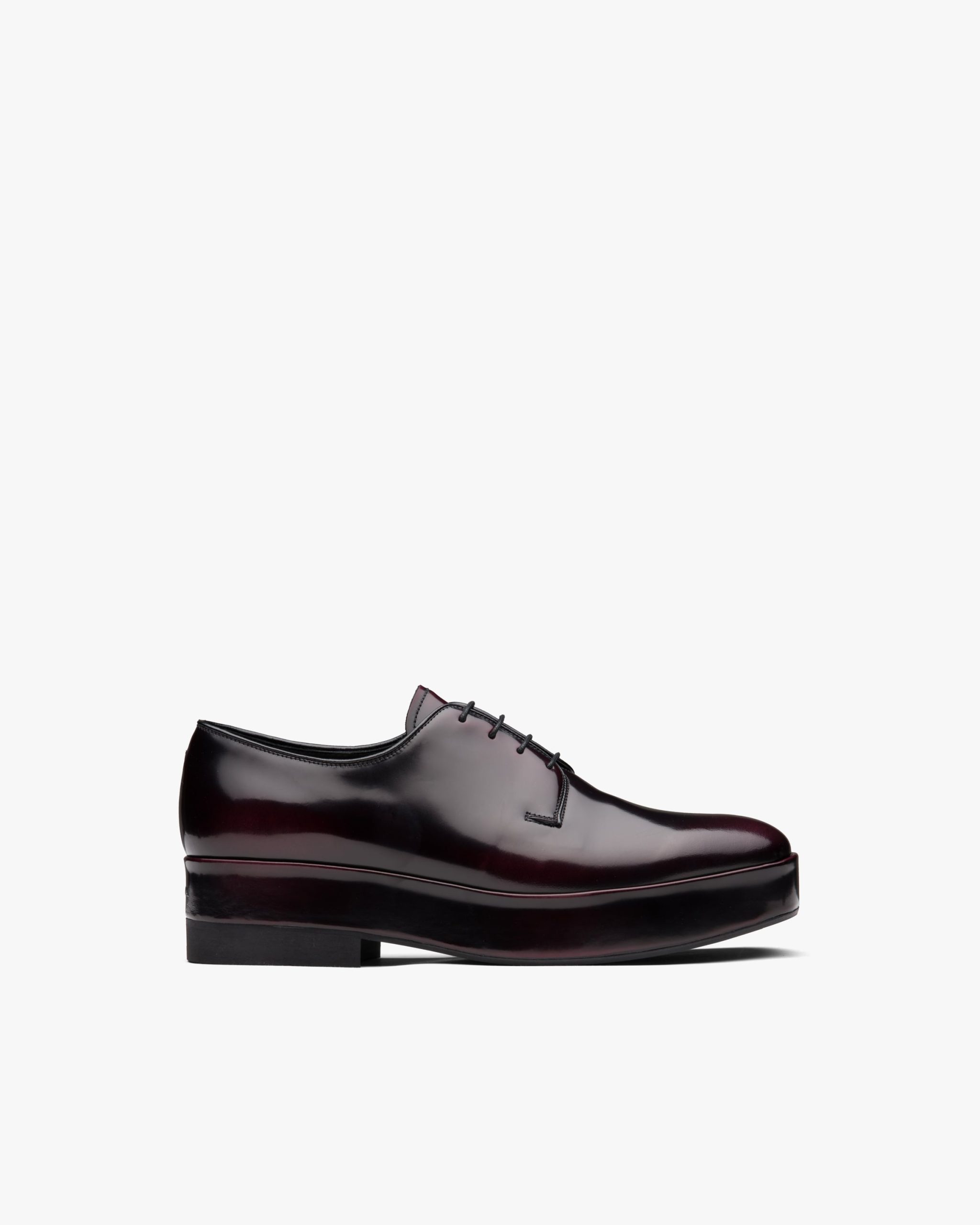 Garnet Brushed leather laced derby shoes - Image 2
