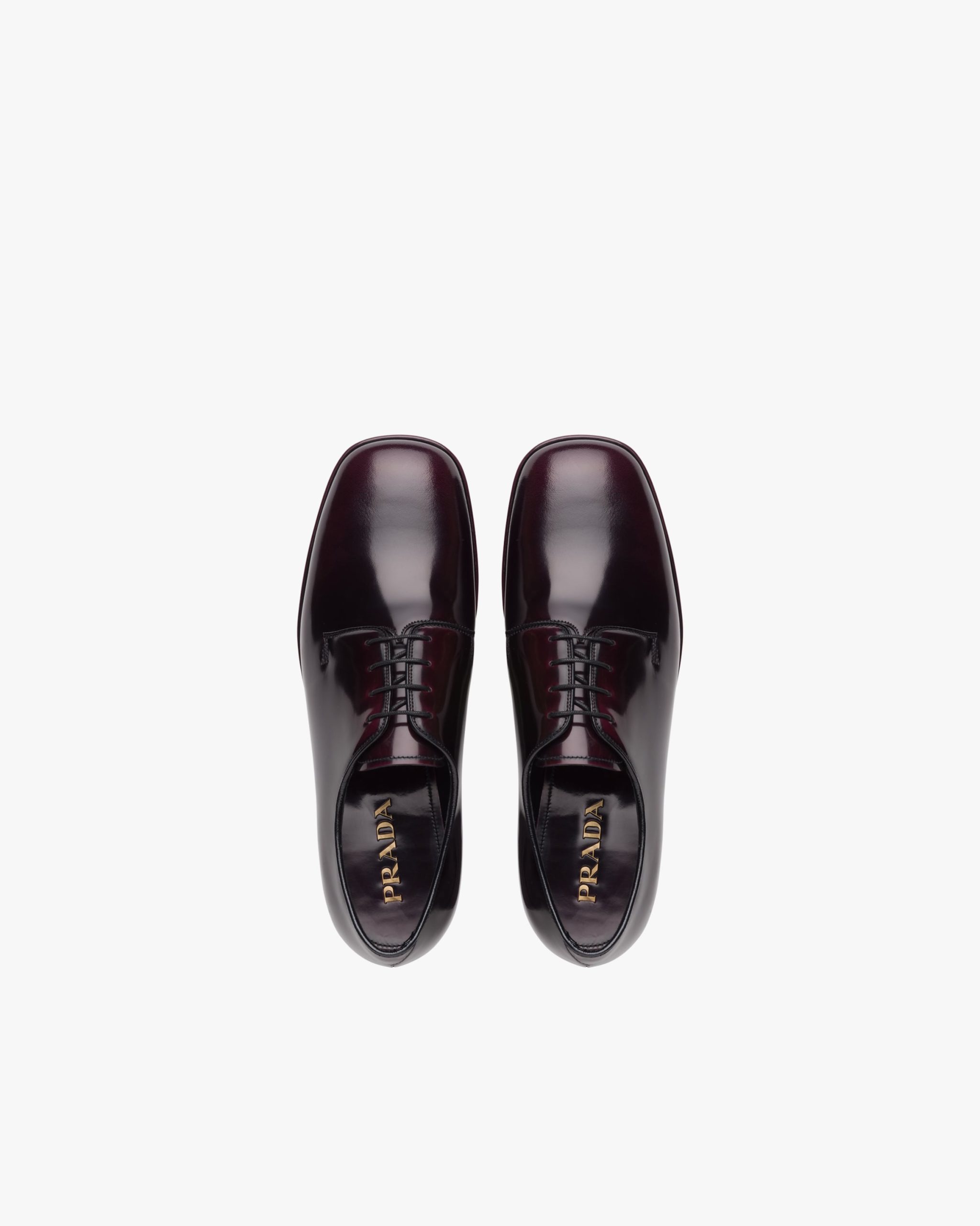 Garnet Brushed leather laced derby shoes - Image 3