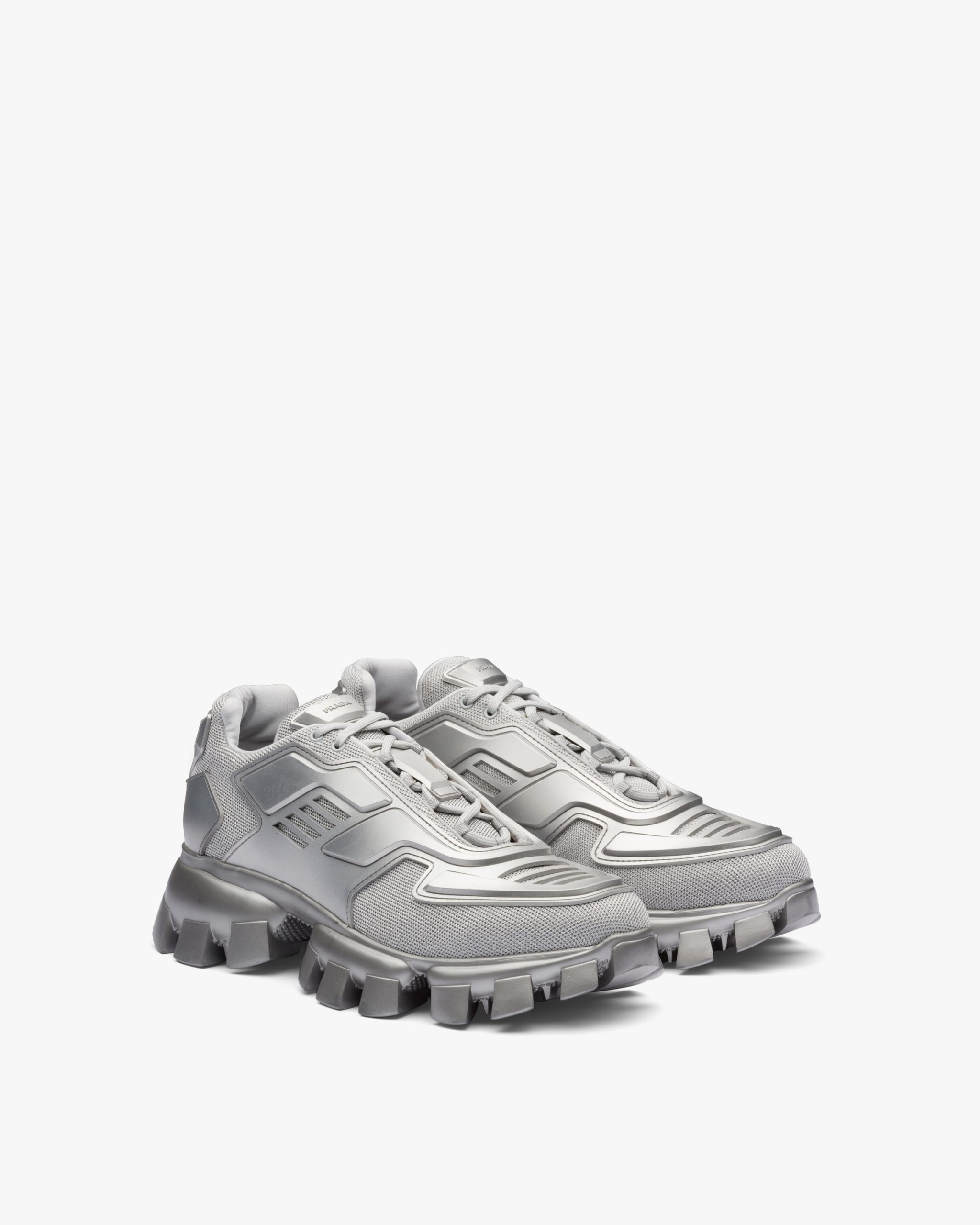 Silver Cloudbust Thunder Technical Fabric Sneakers