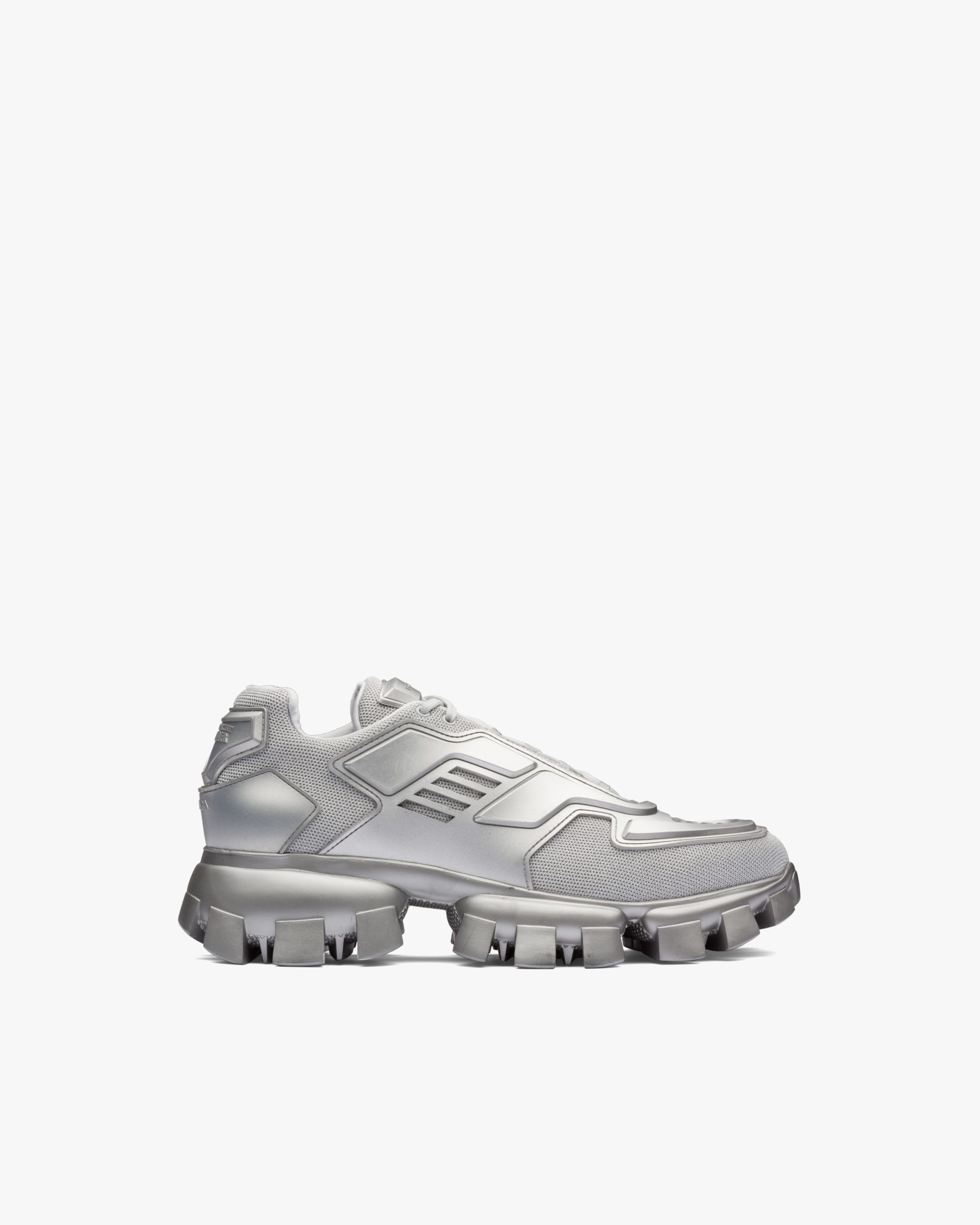 Silver Cloudbust Thunder Technical Fabric Sneakers - Image 2