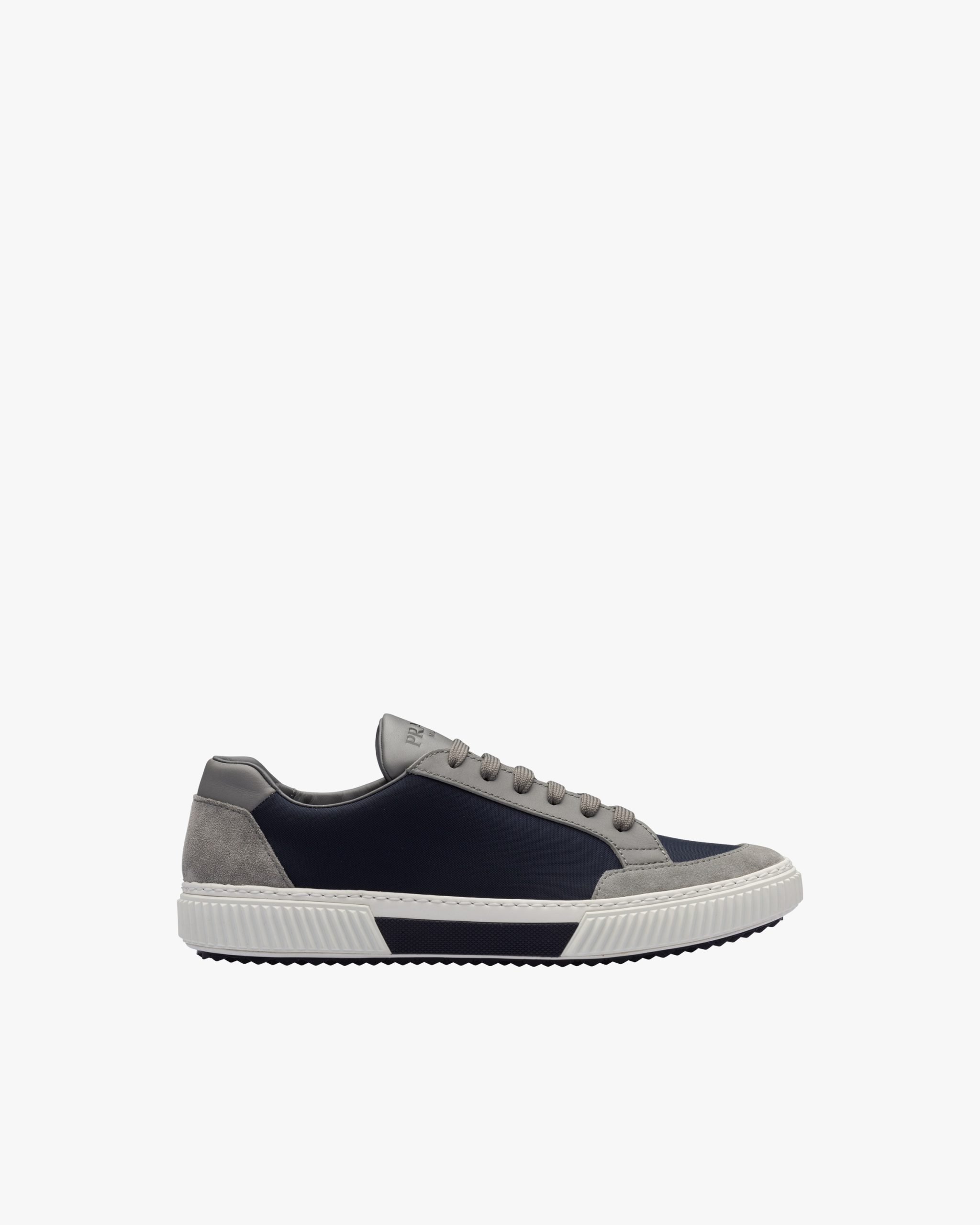 Steel Gray/midnight Blue Stratus Suede And Technical Fabric Sneakers - Image 2