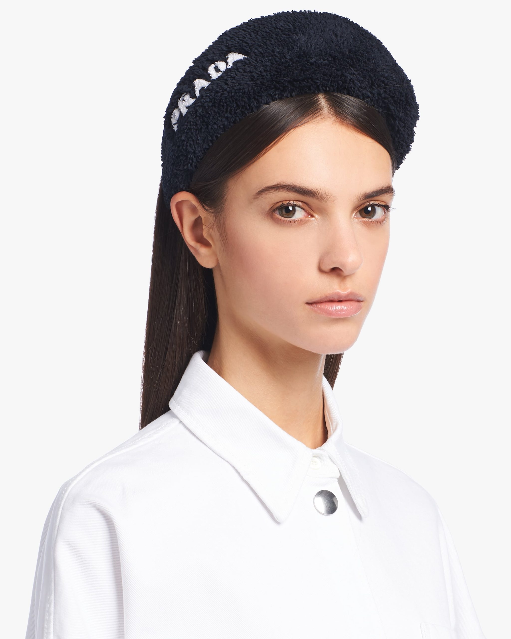 Black/white Terrycloth headband - Image 2