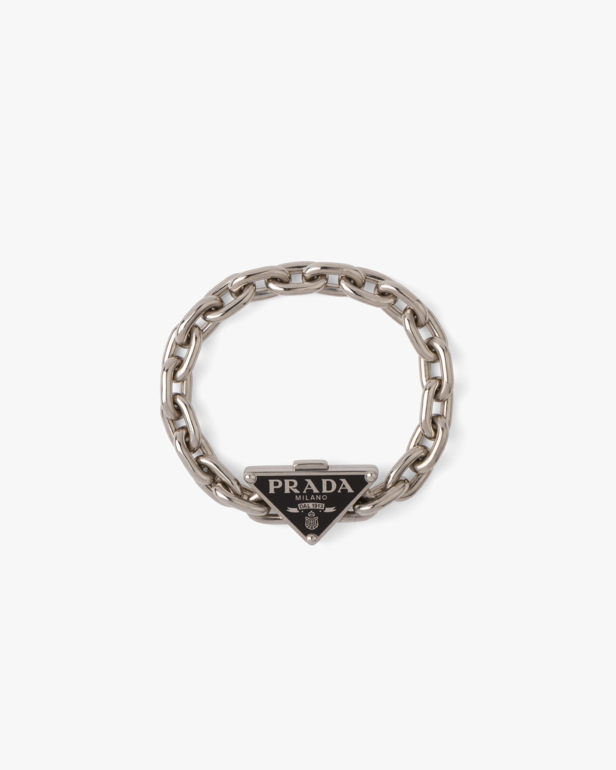 Silver Prada Symbole bracelet