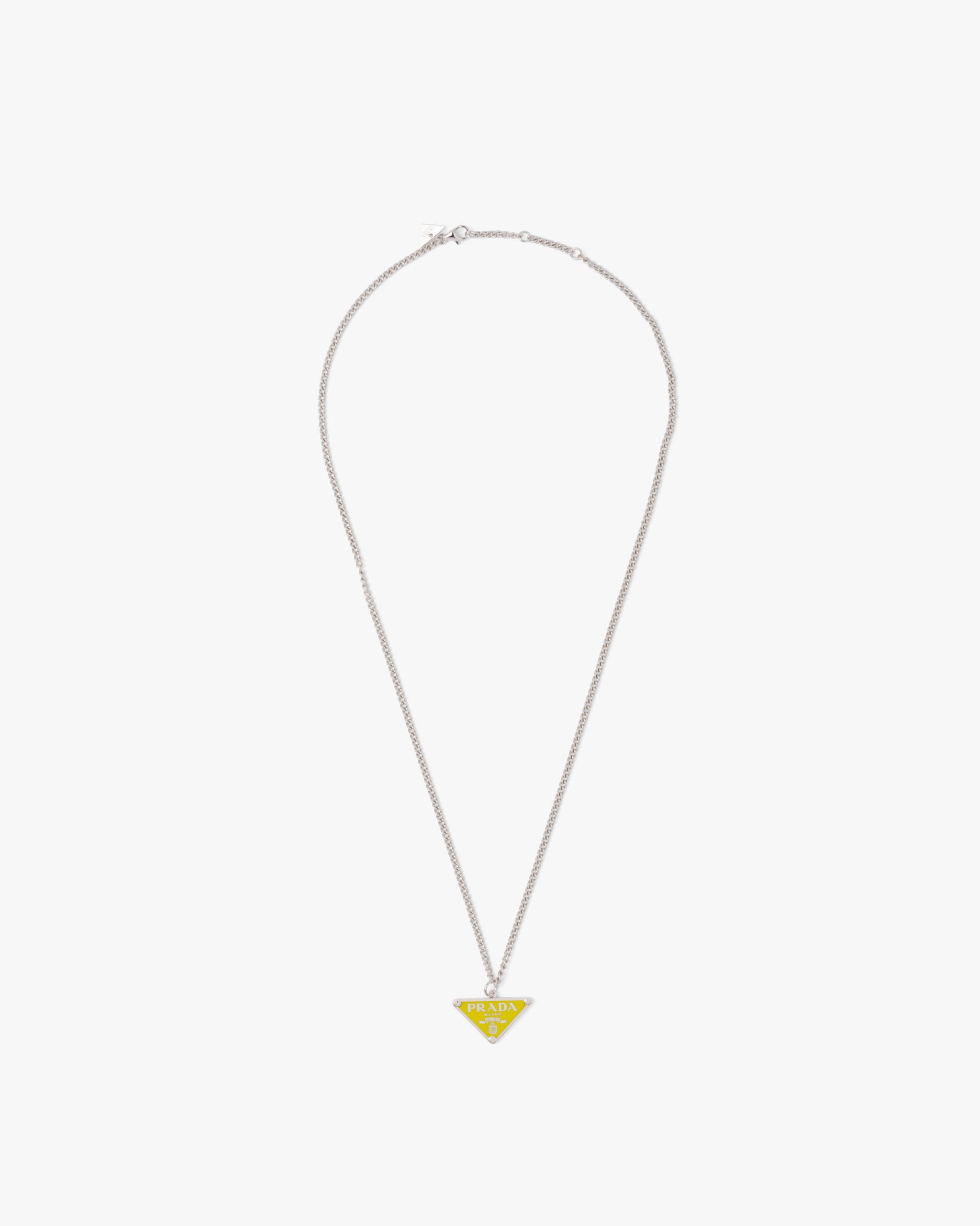 Yellow Prada Symbole necklace