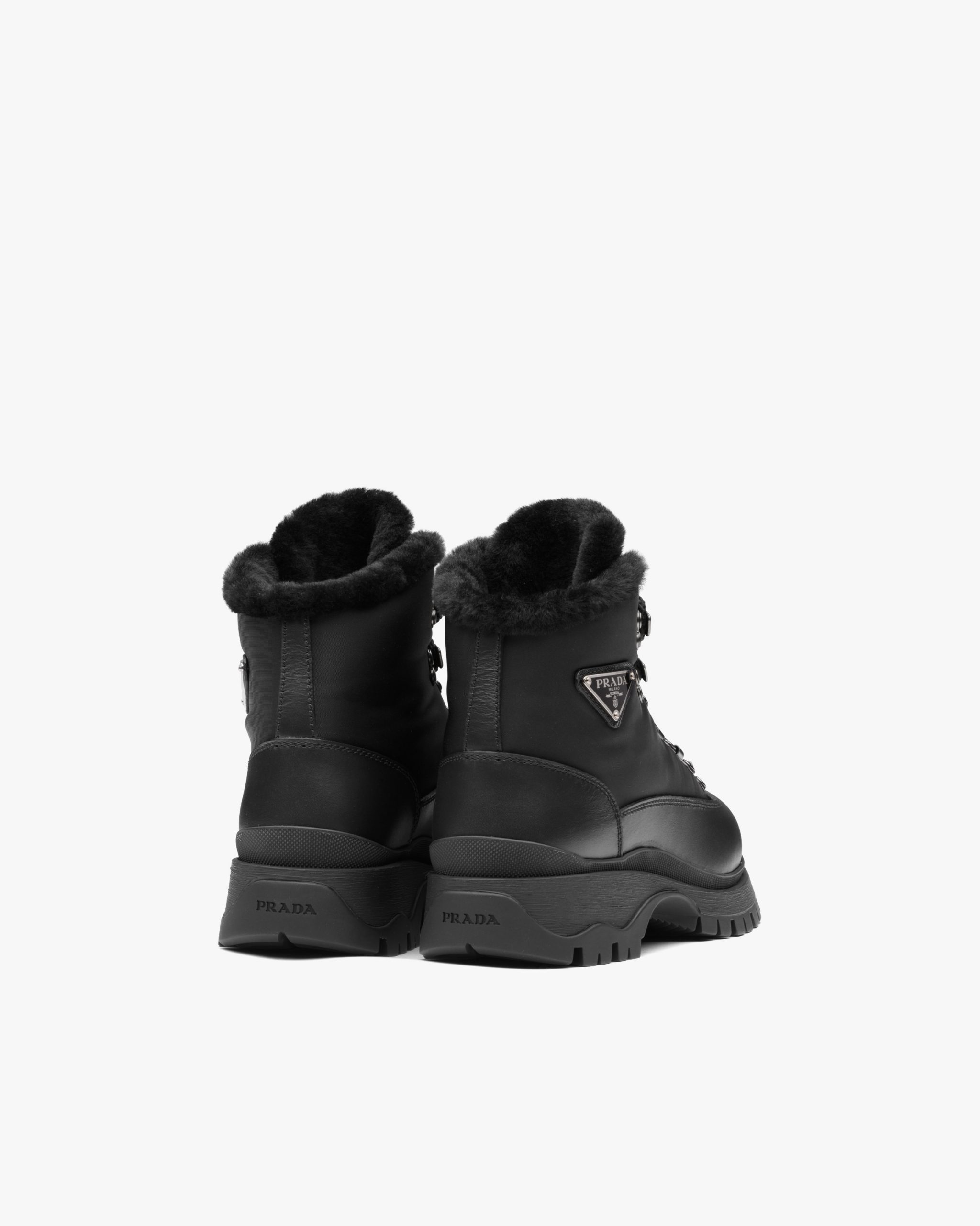 Black Brixxen leather and nylon booties - Image 3