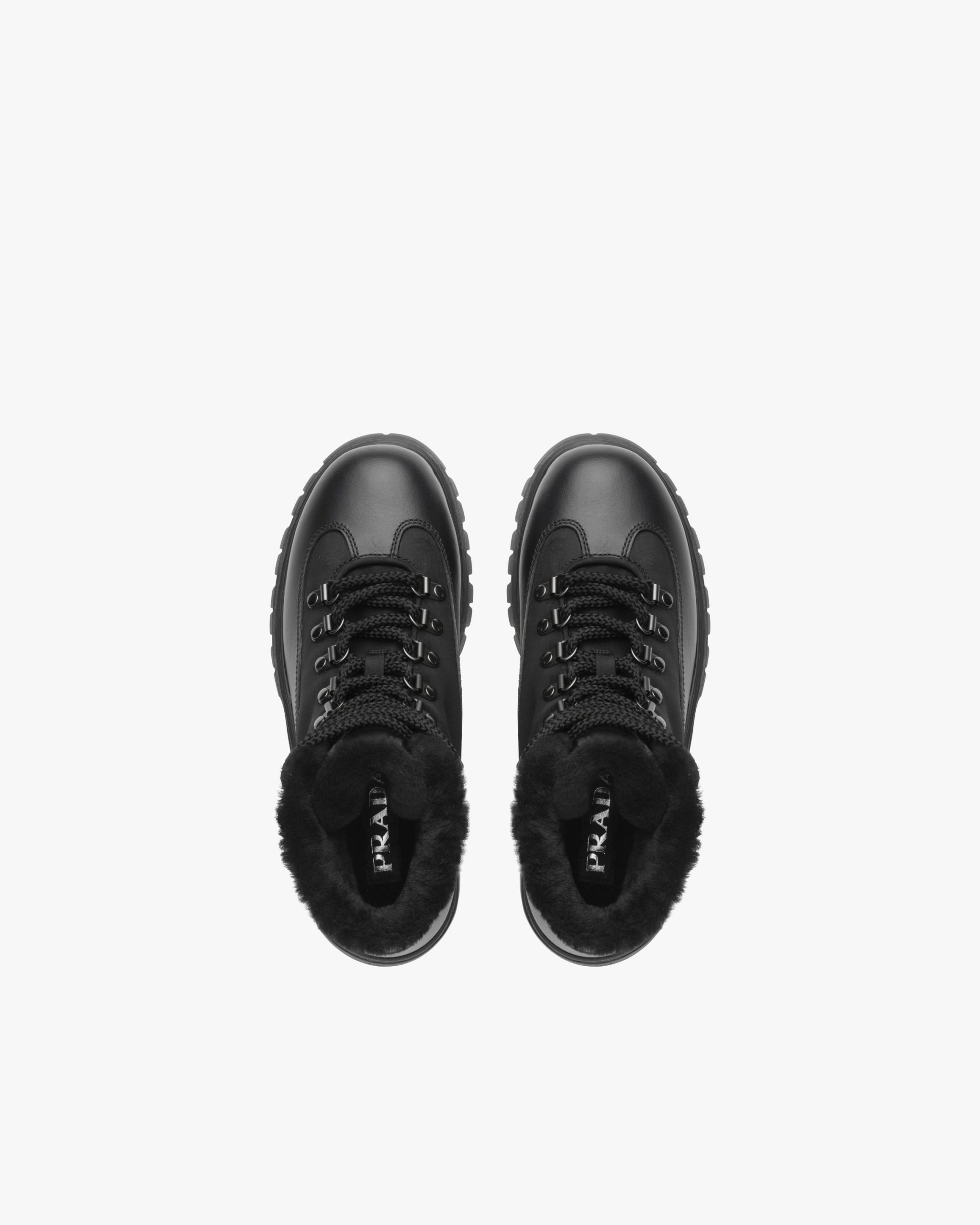 Black Brixxen leather and nylon booties - Image 4