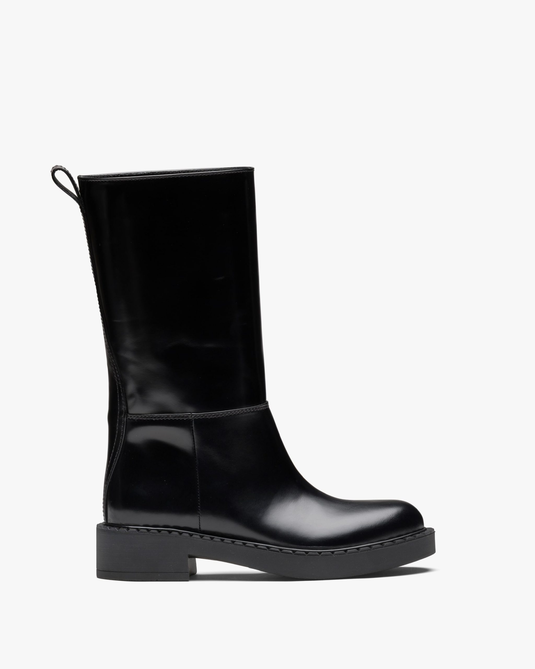 Black Brushed leather booties - Image 2