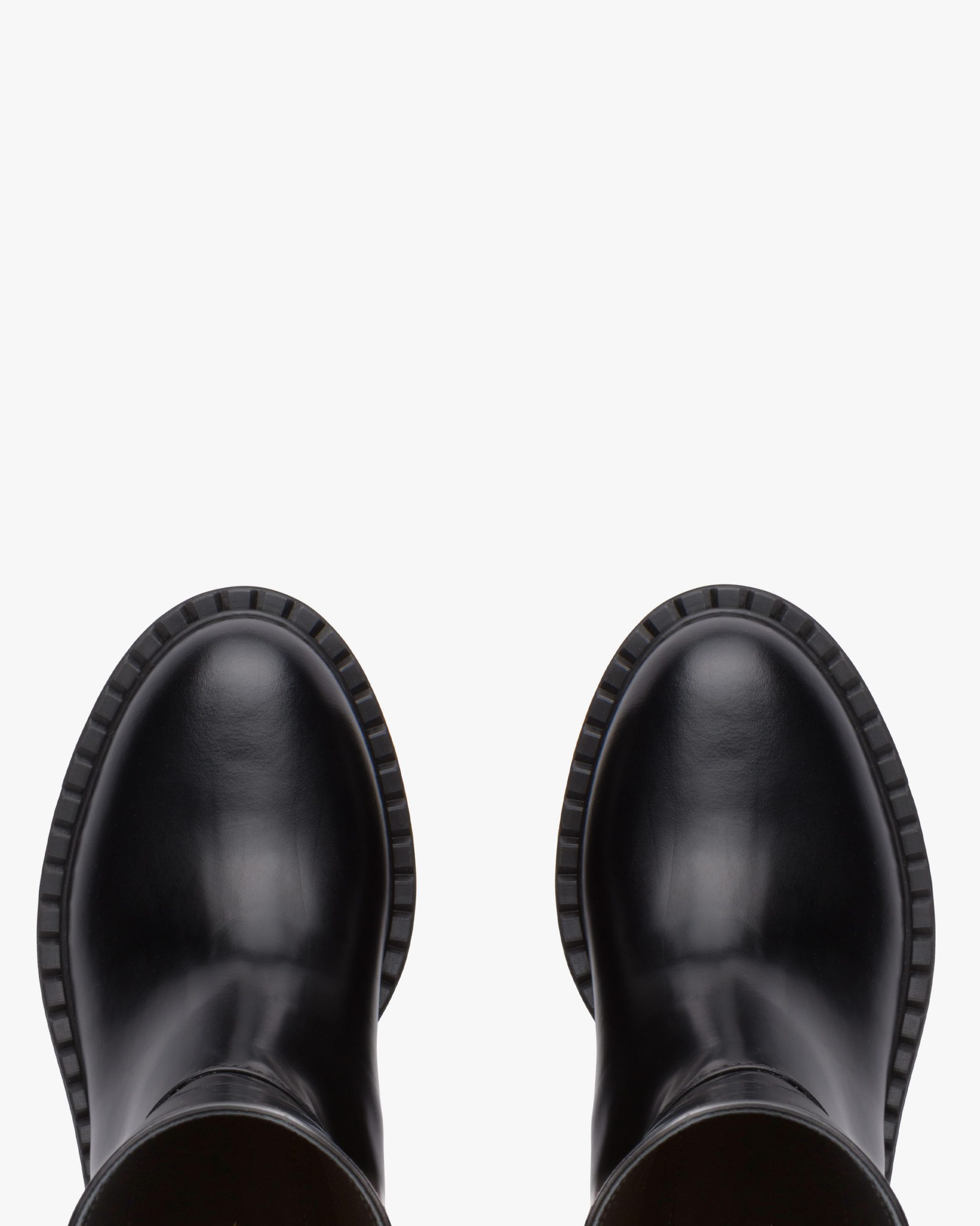 Black Brushed leather booties - Image 4