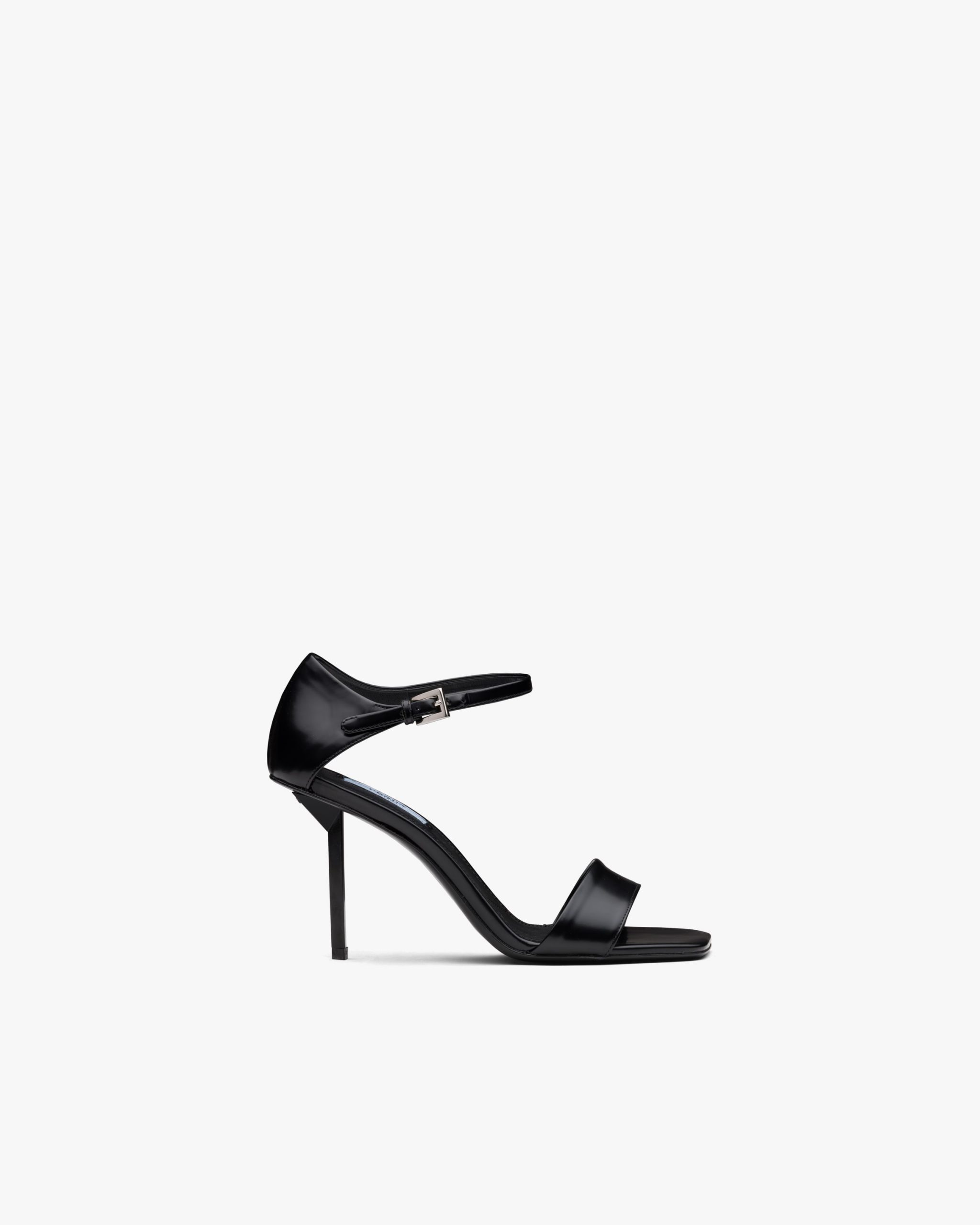 Black Brushed leather sandals - Image 2