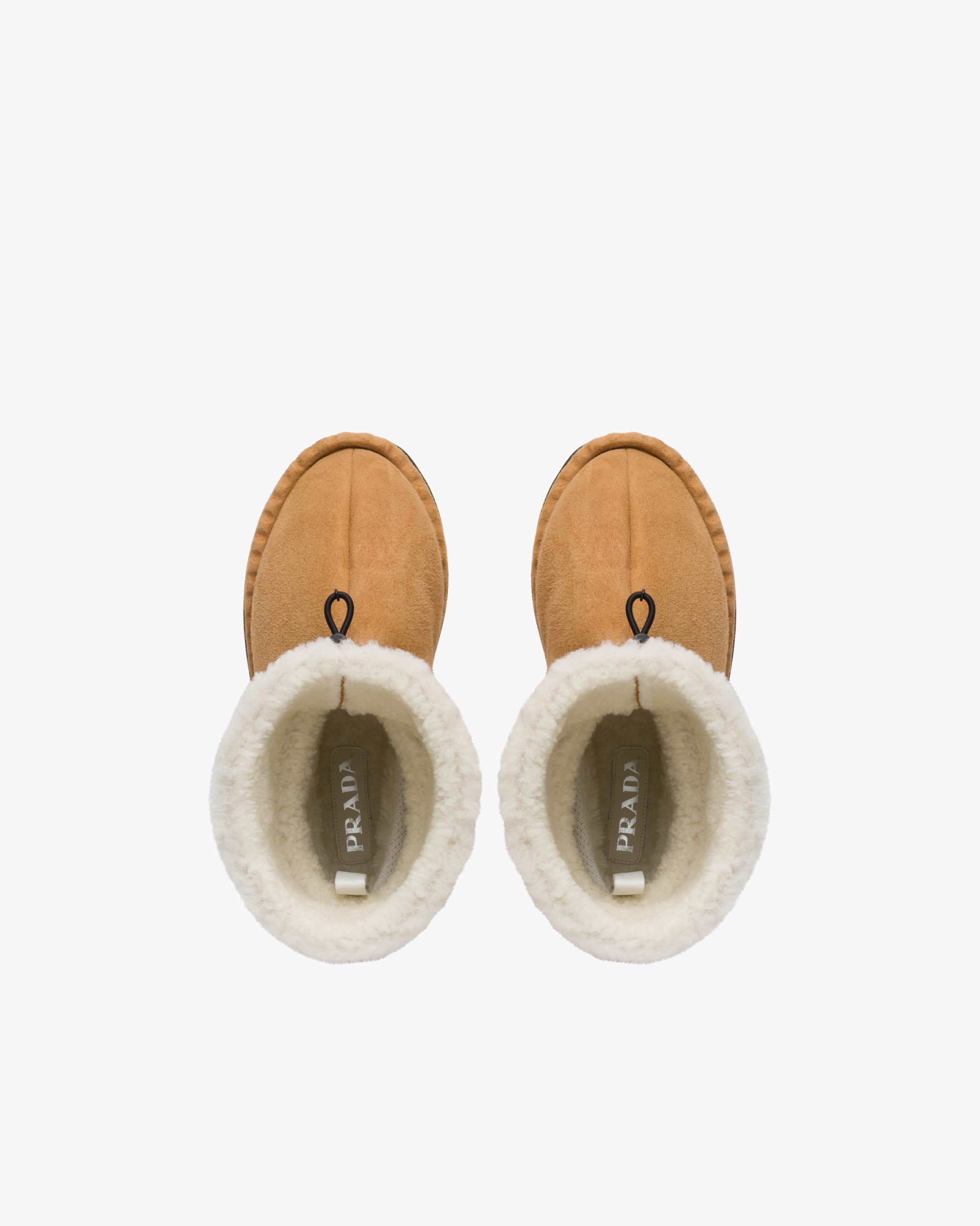Cognac Shearling booties - Image 4
