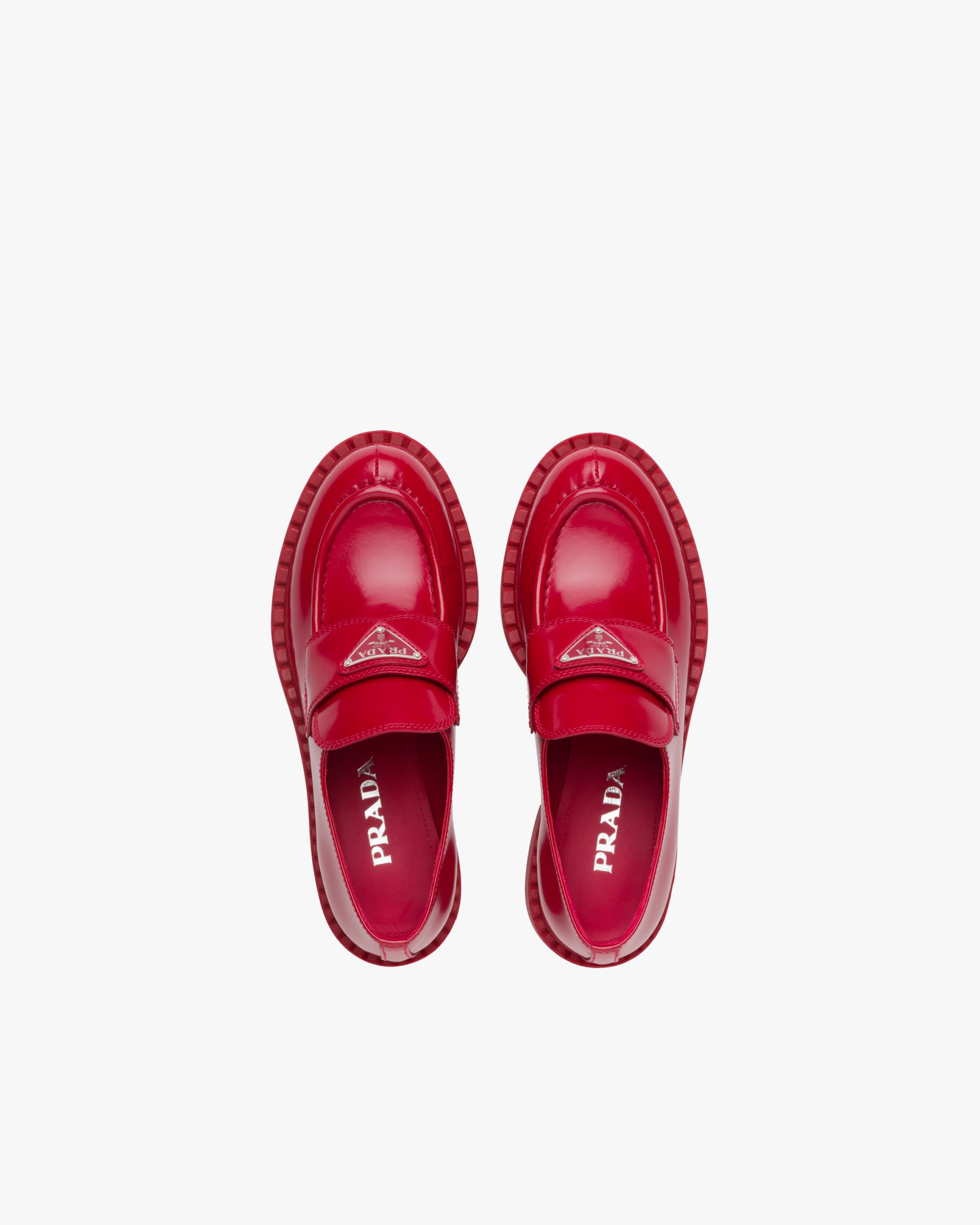 Scarlet Chocolate brushed leather loafers - Image 4