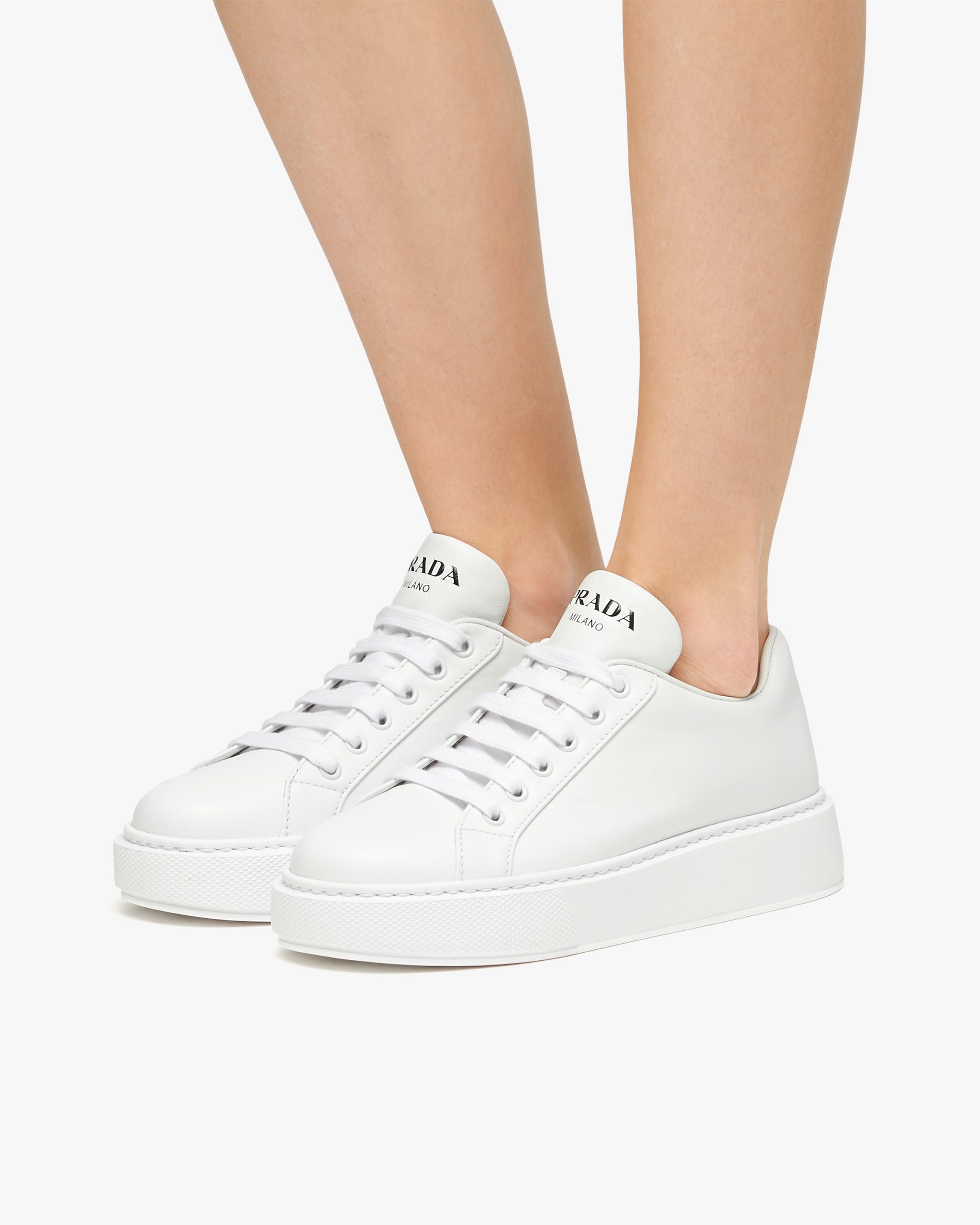 White Leather sneakers - Image 5