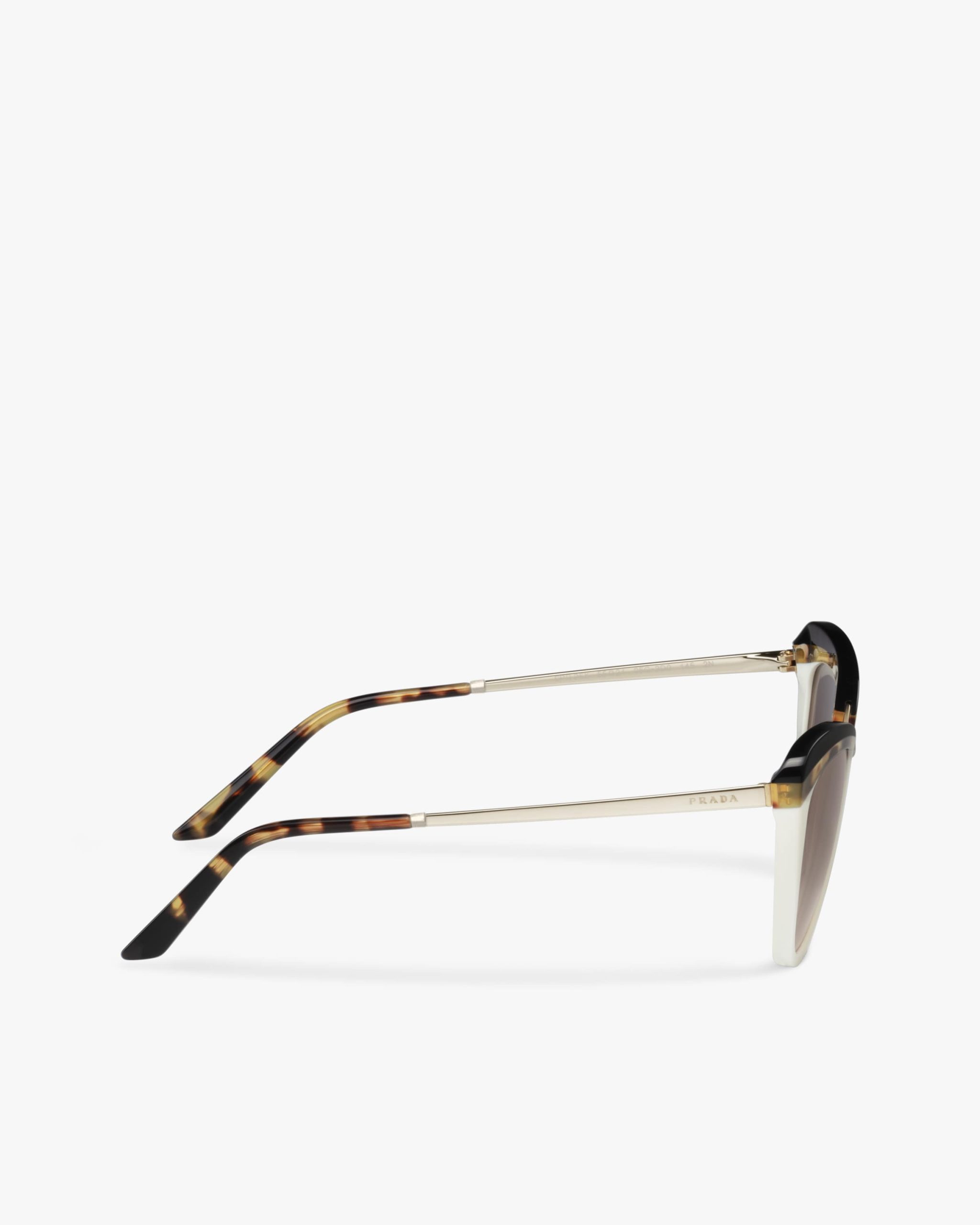 Gradient Anthracite Gray To Cammeo Beige Lenses Prada Cinema sunglasses - Image 4