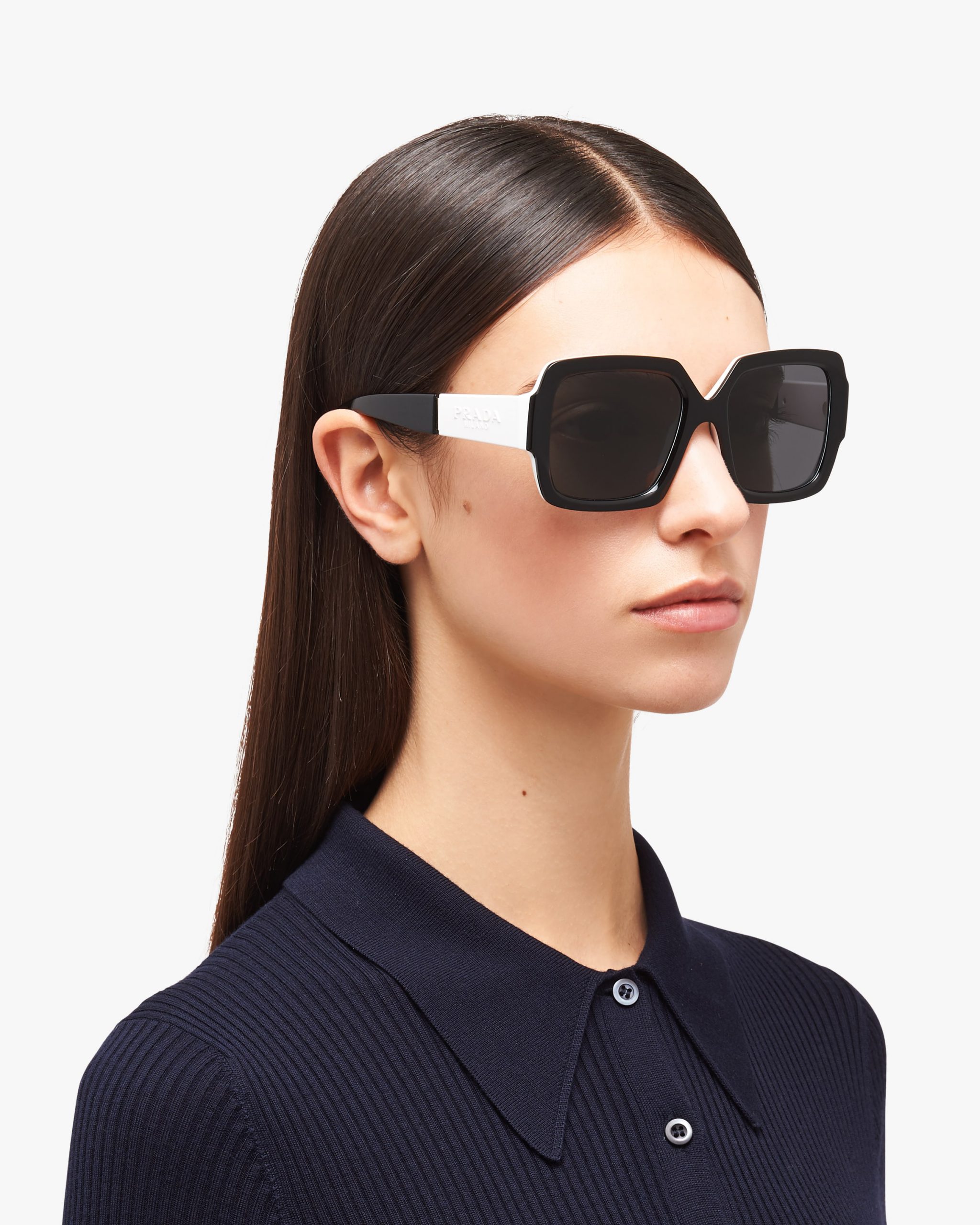Slate Gray Lenses Prada Monochrome sunglasses - Image 2